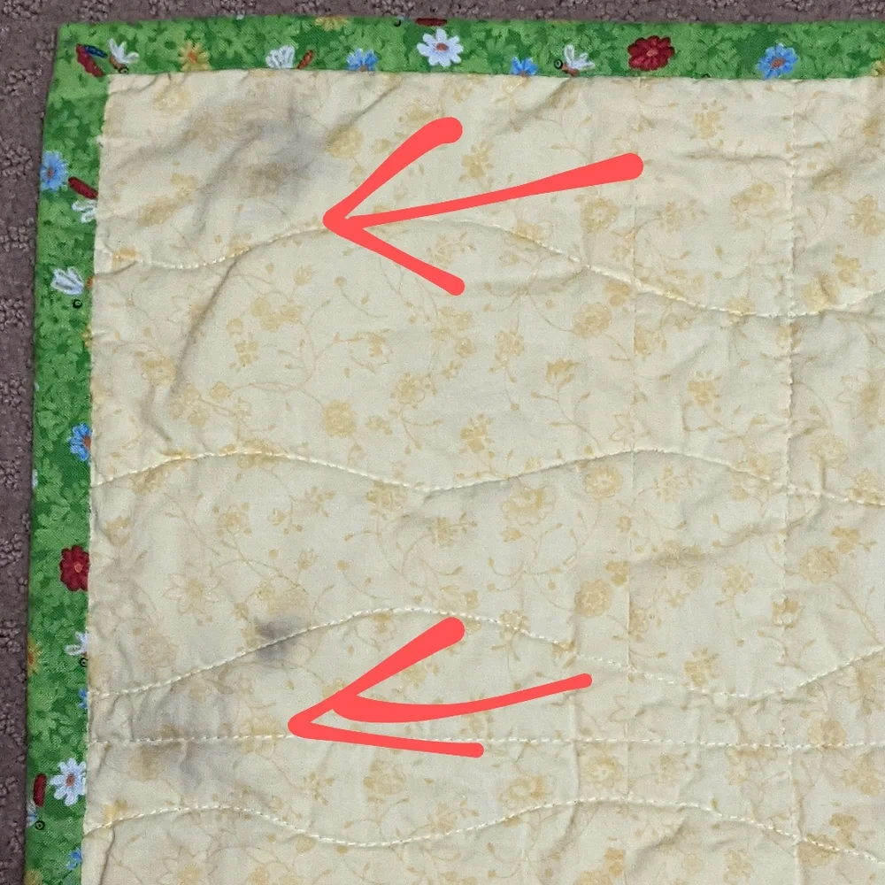 Handmade baby child's quilt patch work dogs pets unisex boy girl 46*42